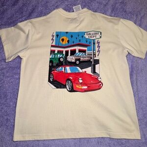 Gallery Dept Porsche “Drive Thru Tee” In Cream Men’s Size Large